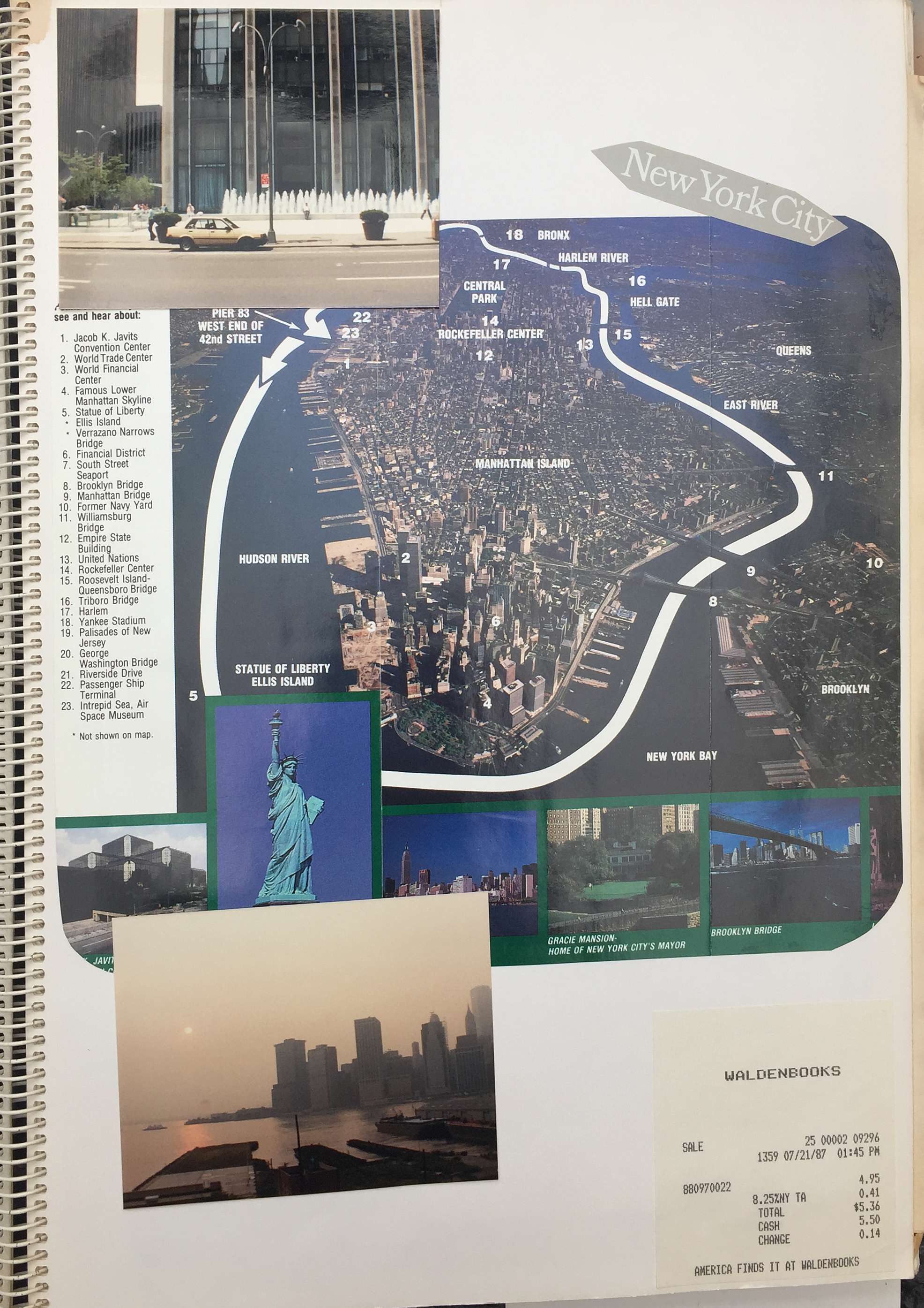 Eerste zicht op Manhattan van Brooklyn en eerste zich toen ik uit metro kwam.