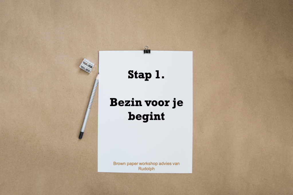 Brown Paper stap 1