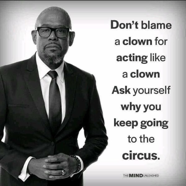 Clown en docent